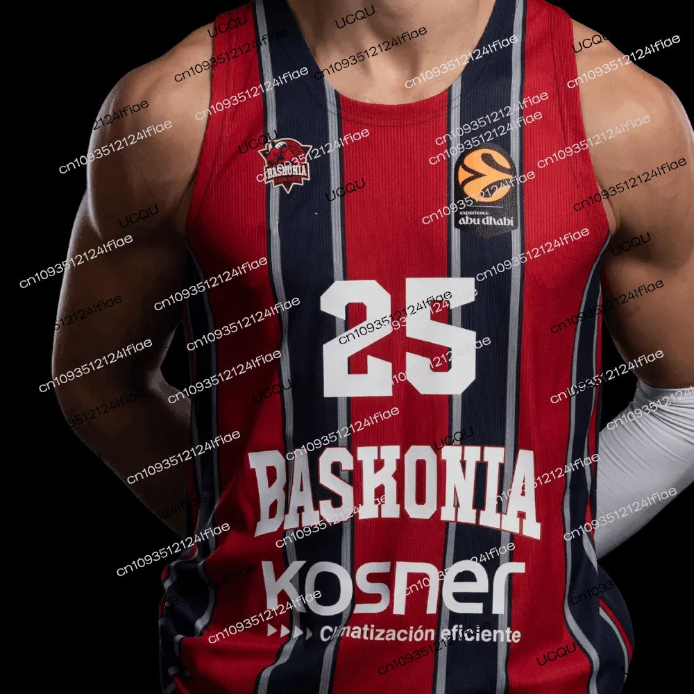 2026 Spain Baskonia Men's Basketball Jersey Adult Basketball Sportswear Special Fan Basketball Jersey Kit Kids Basketball Vest