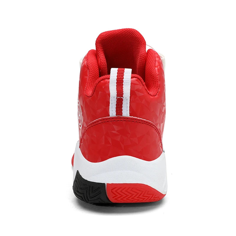 Children Basketball Sports Shoes Swivel Button Casual Shoes Four Seasons Kids Mesh Sneaker Non-slip Boys Girls Outdoor Training