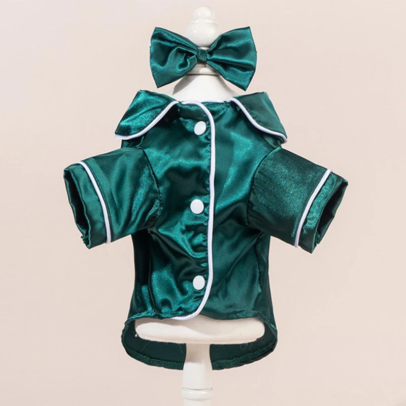 Pet Pajamas Dog Costume Teddy Retriever Clothes Cat Apparel  Dogs Shirts Small Medium Dog Clothes Spring Summer Puppy Clothing
