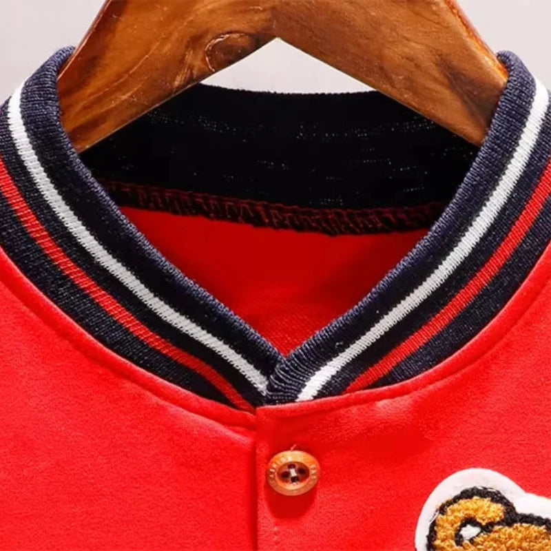 New Spring Autumn Baby Girls Boys Clothes Children Cotton Cartoon Jacket Toddler Fashion Sports Costume Infant Kids Sportswear