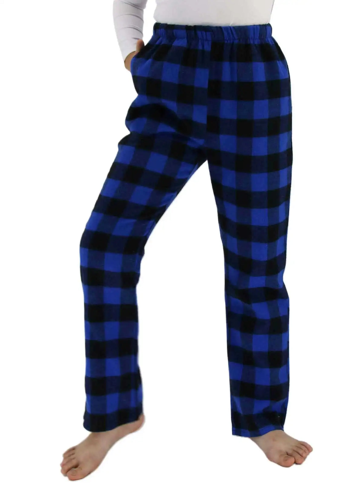 Kids Flannel Pajamas with Pockets Soft Cotton Children's Sleepwear Long Sleeve Thermal Pajamas for Boys And Girls