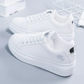 Shoes 2025 Women Running Spring Autumn Fashion White Breathable Embroidered Flower Lace-Up Casual Sneakers for Women