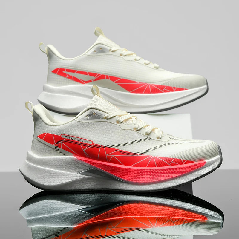 Men's Sports Shoes Full Palm Carbon Plate Road Running Shoes Men's and Women Marathon Shock-absorbing Athletics Training Shoes