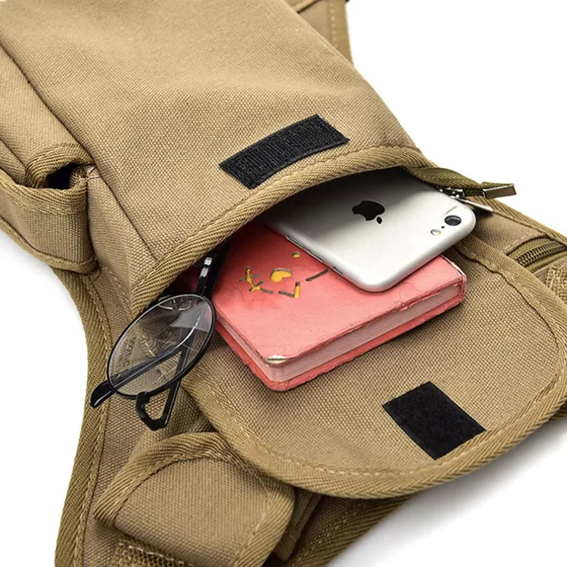 Men Canvas Drop Waist Bags Leg Pack Bag Men Belt Bicycle And Motorcycle Money Belt Fanny Pack For Work High Quality