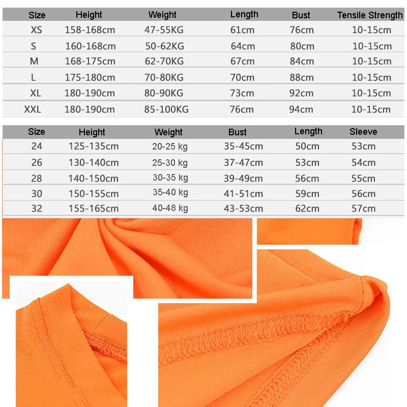 Kids Children Boy Girl Running Long T Shirt Fitness Sport Basketball Football Outdoor Hiking Jogging Thermal Soccer Clothes J25