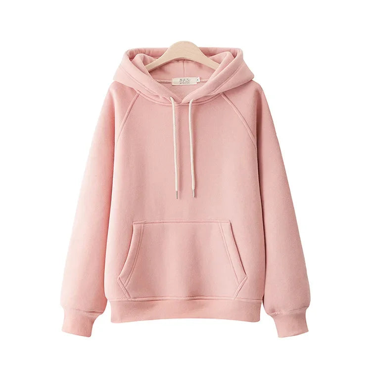 2025 Casual Hooded Hoodies Japanese Girl Student Fashion Sweatshirts Thick Spring Autumn Harajuku Loose Hoodie Knit Pullovers