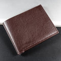 Men Short Soft Pu Leather Wallets Vintage Thin Male Credit Card Holder Black Small Money Purses Large Capacity Card Holder Bag