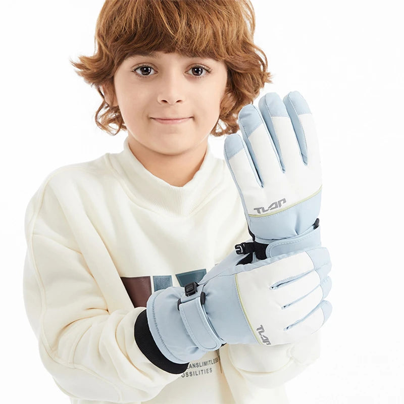 Kids Warm Winter Gloves Waterproof Anti-Slip Snow Gloves for Boys Girls Ideal for Outdoor Skiing Cycling