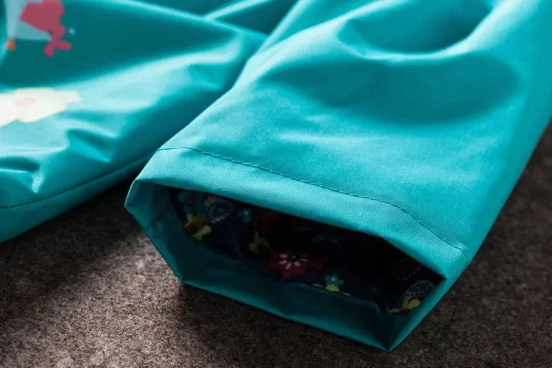 Children's Clothing Coat Hooded Waterproof Jacket Boys Long Sleeve Rainwear For Spring And Autumn Windproof Outdoor Girl Clothes