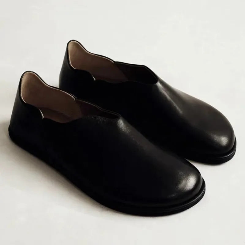 New Retro Women's Shoes Exquisite Soft Leather Loafers for Woman Comfortable Vacation Casual Shoes Designer Shoes Zapatos Mujer