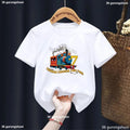 2025 Newly Children T-Shirts Train Birthday 1-8 Graphic Printed Tshirt, for  Boys Girls Casual Short Sleeve Tee Tops Kid Clothes