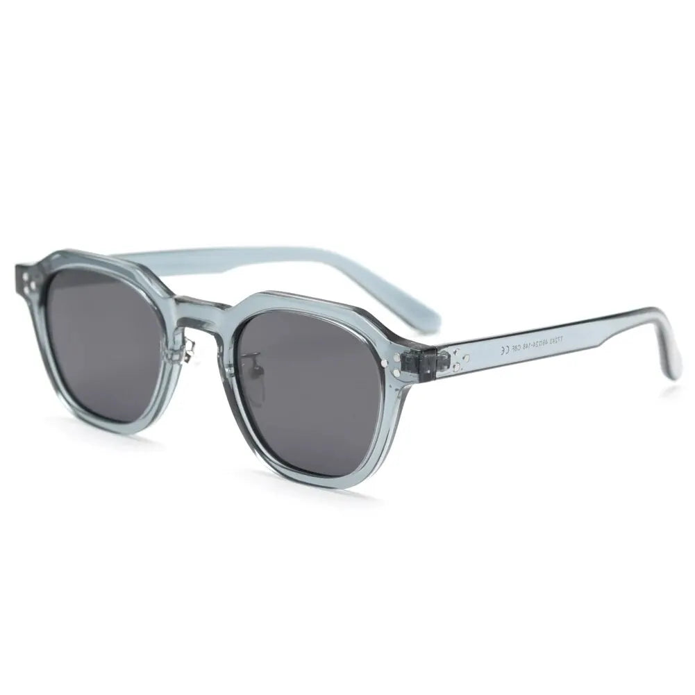 Polarized Sun Glasses for Women Mens TR90 Square Polygon Vintage Sunglasses with Thick Frame Luxury Brand Design Retro Eyewear