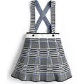 Kids Sweaters Girl Skirts Sister Mathcing Knitted Clothes Plaid Knit Pullover a Line Dresses Baby Princess Winter Vestidos