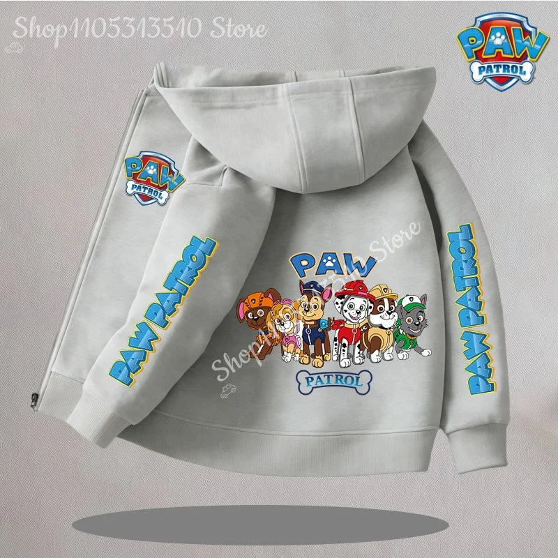 Cartoon Paw Patrol Kids Coats New Children Outerwear Warm Fleece Jacket Boys Girls Jackets for Autumn Spring Children Clothing