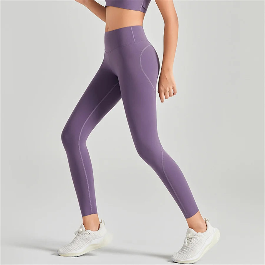 Summer Yoga Leggings For Women High Waist Breathable Quick Drying Pilates Running Jogging Fitness Girls Long Pants Gym Workout