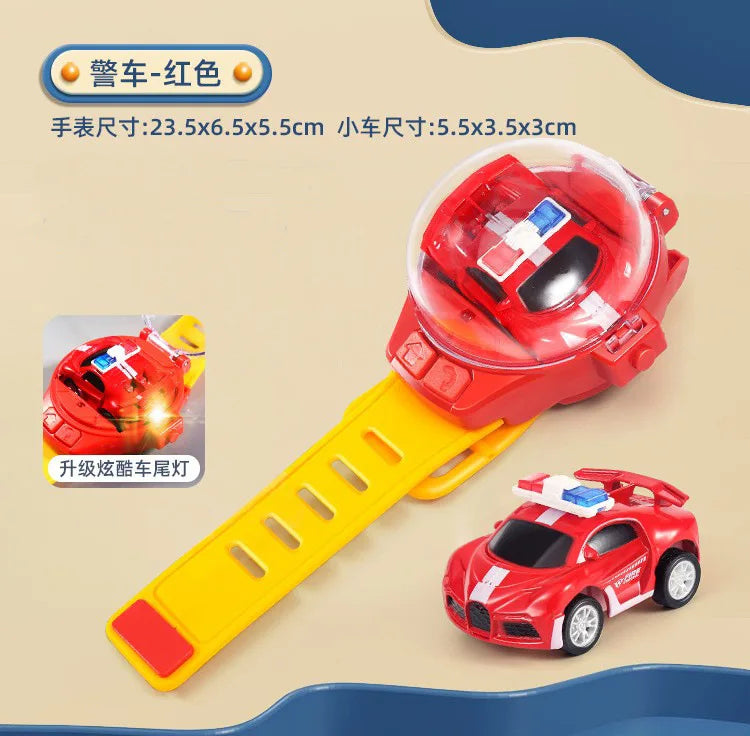 Kids Mini Watch Remote Control Car Toy 2.4Ghz RC Wrist Watch Racing Car USB Rechargeable Cute Mini Car