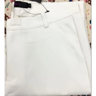 Women's Ol Pencil Ankle-length Pants Oversized 4xl Slim Candy Colors Pantalones Summer Mid Waist 90cm Trousers Suits Spodnie