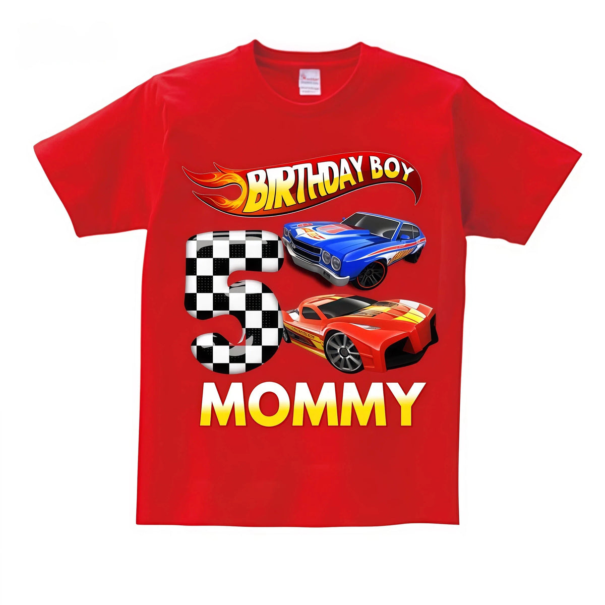 Kids Racing Birthday T Shirt 5 Year Old 2nd T Shirt Kids Shirts for Children Party BOYS Summer Custom Name Toddler Baby T Shirts