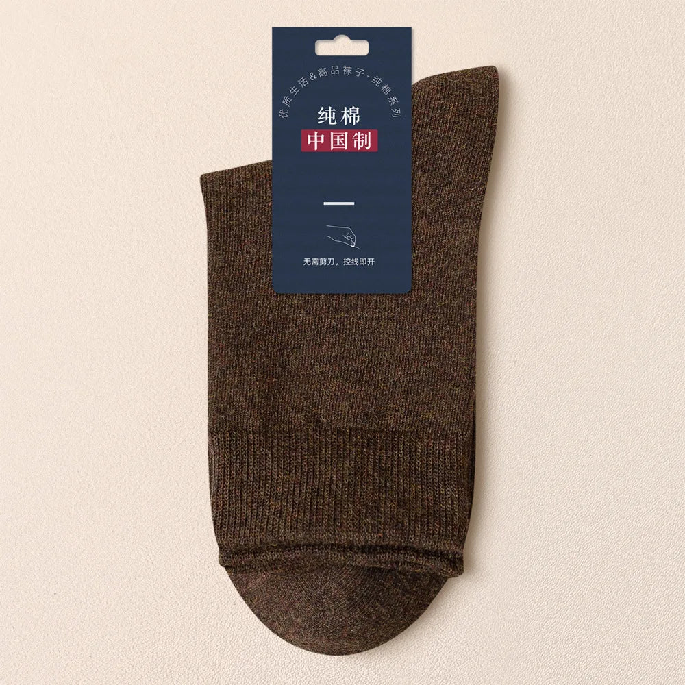 Sports Male Sock Winter Socks for Men Cotton Spring and Autumn Gift Solid Color Man Funny Long White Men's Short Cycling