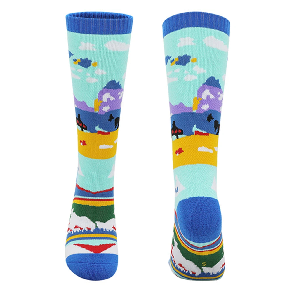 Children's Kids Skiing Socks Winter Warm Socks Youth Boys Girls Child Hiking Outdoor Sports Thicken Thermal Snowboarding Socks