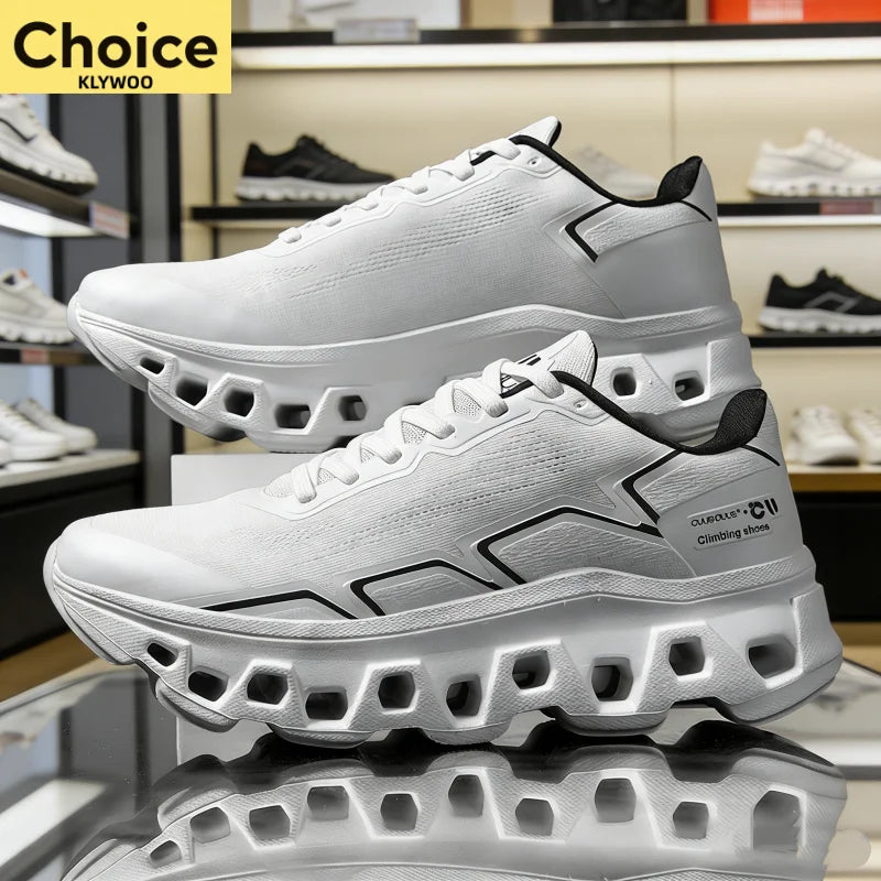 Men Sports Marathon Running Shoes Carbon Board Speciality Breathable Lightweight Women's Comfortable Athletic Nonskid Sneakers