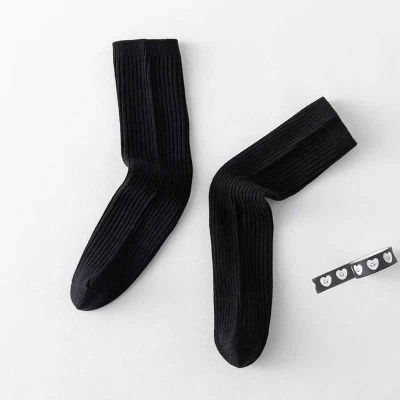 Solid Color Knitted Long Socks for Boy Girls Candy Color Knee High Socks Toddler Spring Autumn Soft Cotton Kids School Stockings