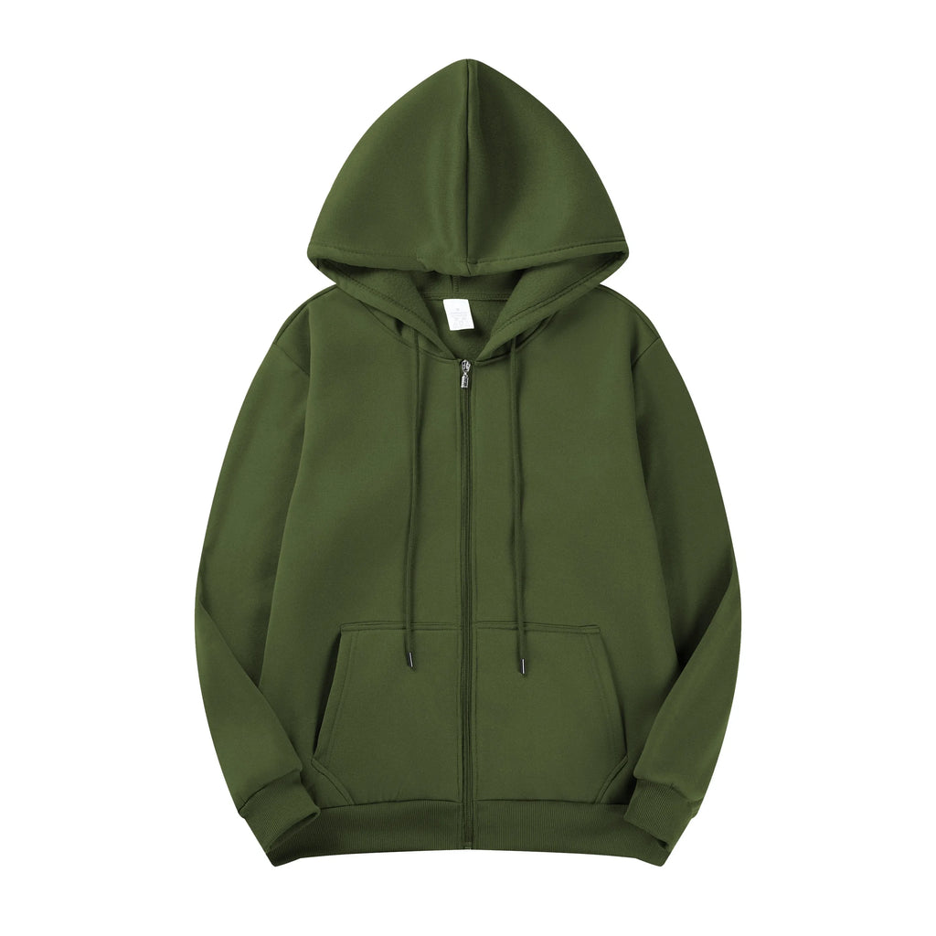 Autumn Men's Fashion Long Sleeve Hoodie Sweatshirt Jacket with Zipper - Ideal for Cool Days & Male Fashion