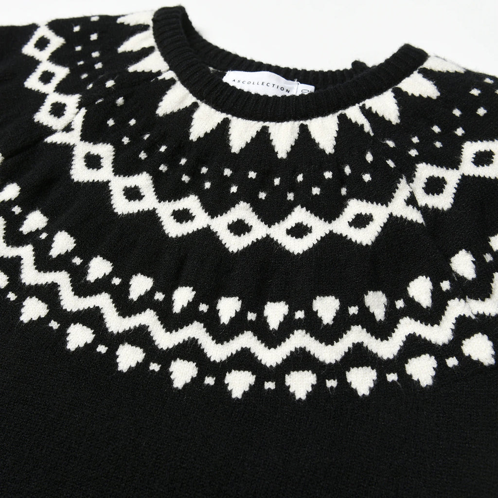 Kids Clothes Knitted Sweater O-Neck Girls Boys Baby Knitted Tops Children Brother Sister Holiday Clothing