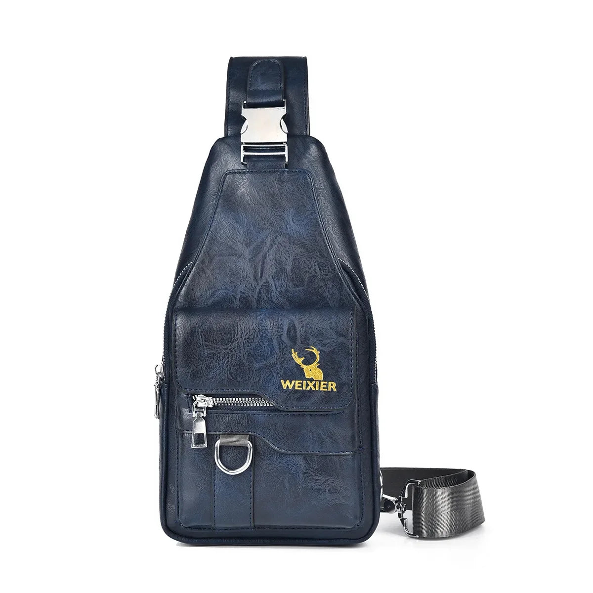 2026 Hot Men's Bag Fashion Messenger Bags Large Capacity Luxury Designer Chest Bags Retro Single Shoulder Crossbody Backpacks