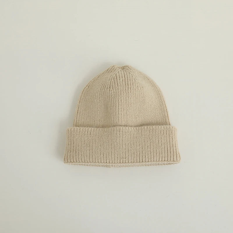 Candy Color Kids Hat For Girls Boys Autumn Winter Baby Beanie Kids Cap Elastic Warm Knitted Children Hats Solid Color Baby Hat