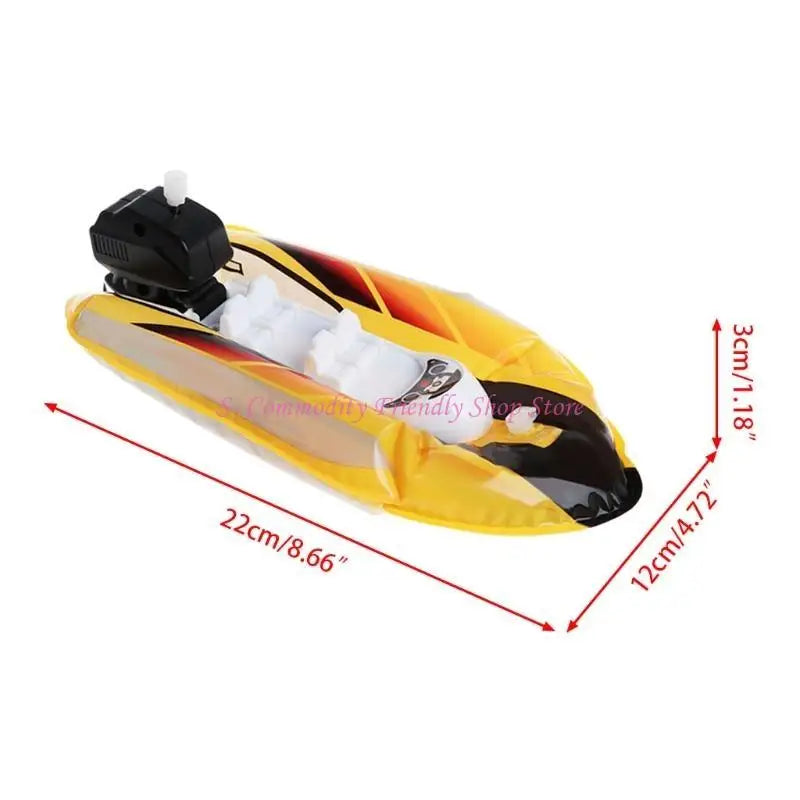 Kids Bathroom Set Shower Toys Cute Inflatable Boat Water Games Tool Water Toys for Kids Gifts Ship for Play Water Suppli