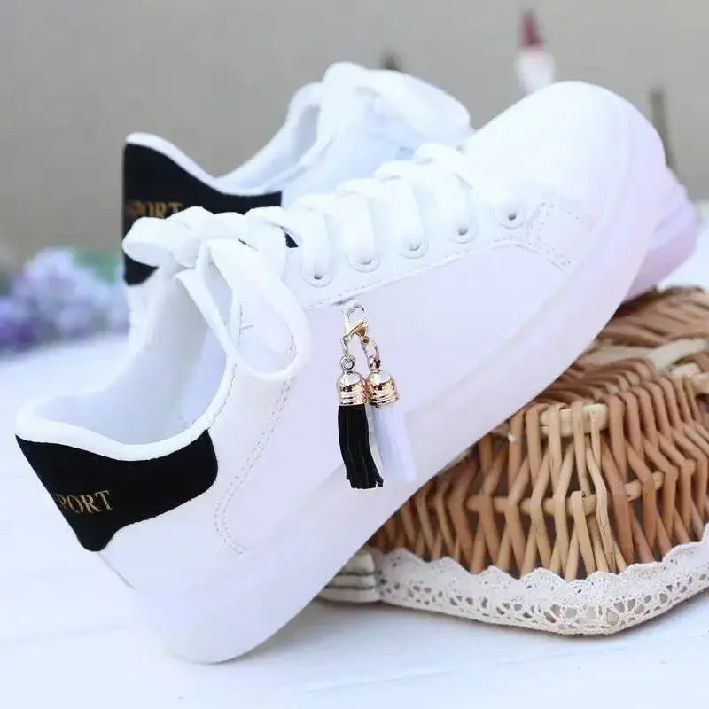 Women Sneakers White Casual Shoes Outdoor Low Top Running Shoes PU Leather Lightweight Shoes Desginer Flat Women Vulcanized Shoe