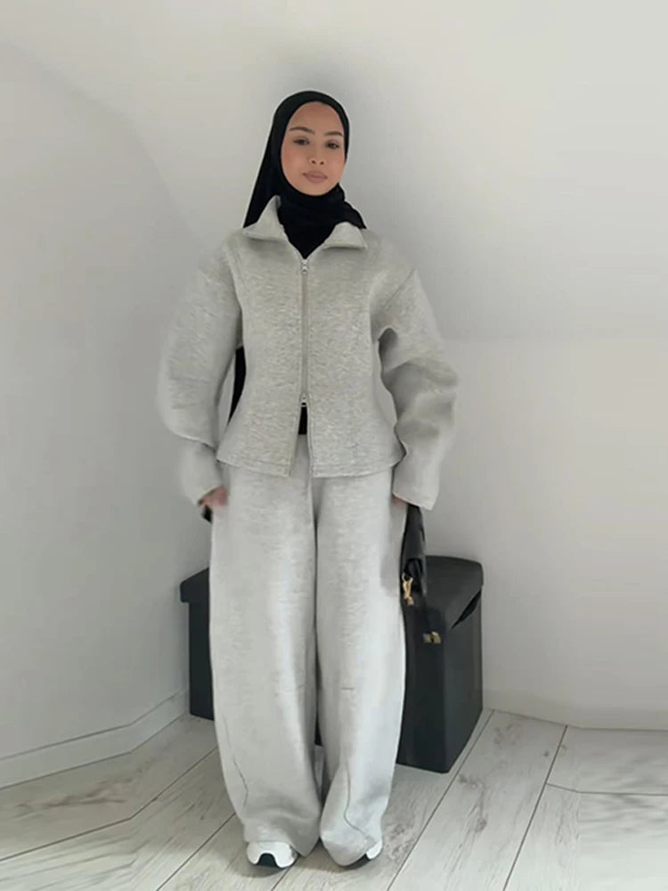 Stand Collar Waist Cinching Hoodie Coats Women Casual Long Sleeves Solid Slim Jackets Early Spring Fashion Ladies New Outerwears