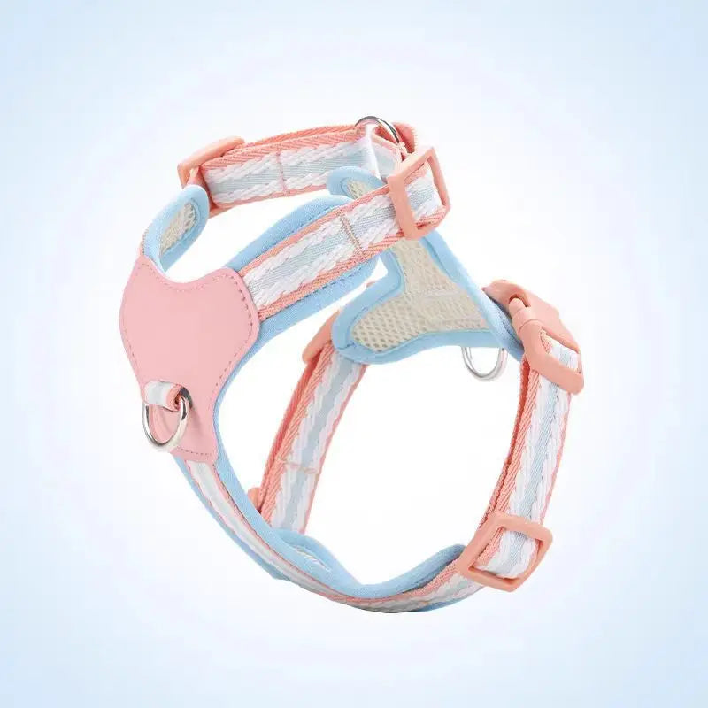 Dog/Pet Harnesses No Pull with Dog Collar Breathable Dog Harness Leash Adjustable Chest Strap For Small Puppy Outdoor Walking
