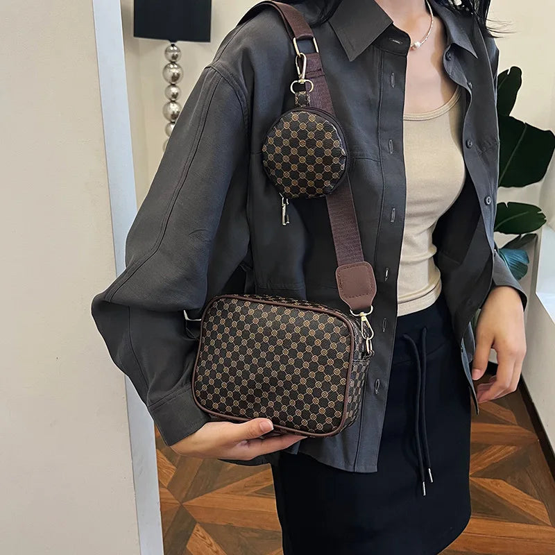 Vintage Fashion Handle Handbag Women Solid Soft PU Leather Women Shoulder Bag New Casual Designer Women Crossbody Tote Bag