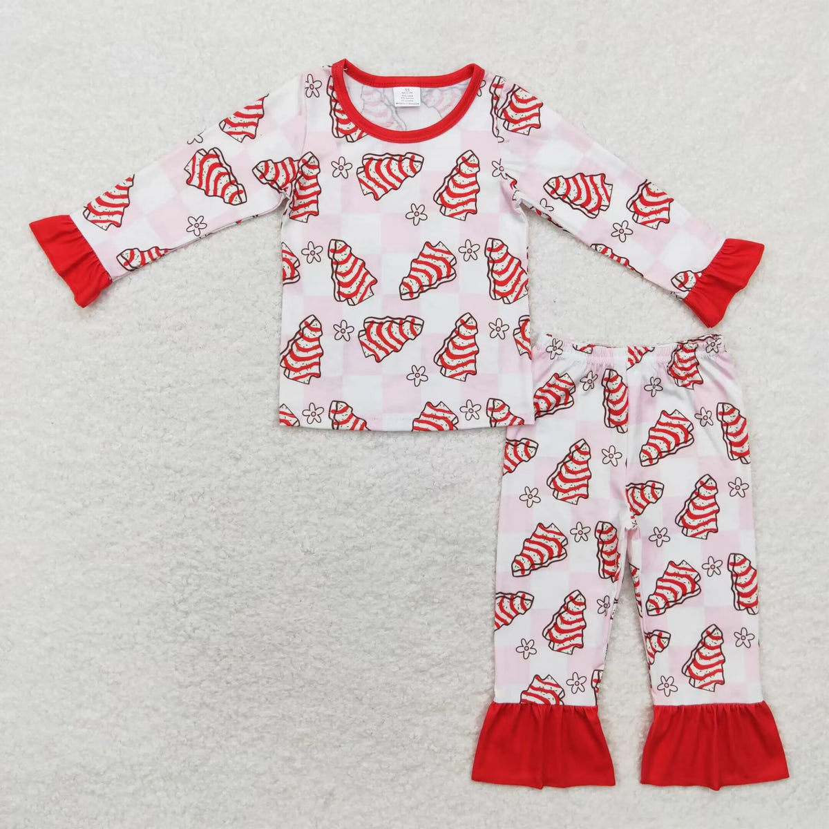 Wholesale Children Christmas Pajamas Long Sleeves Baby Girl Boy Santa Shirt Set Kids Pants Toddler Outfit Nightwear Sleepwear