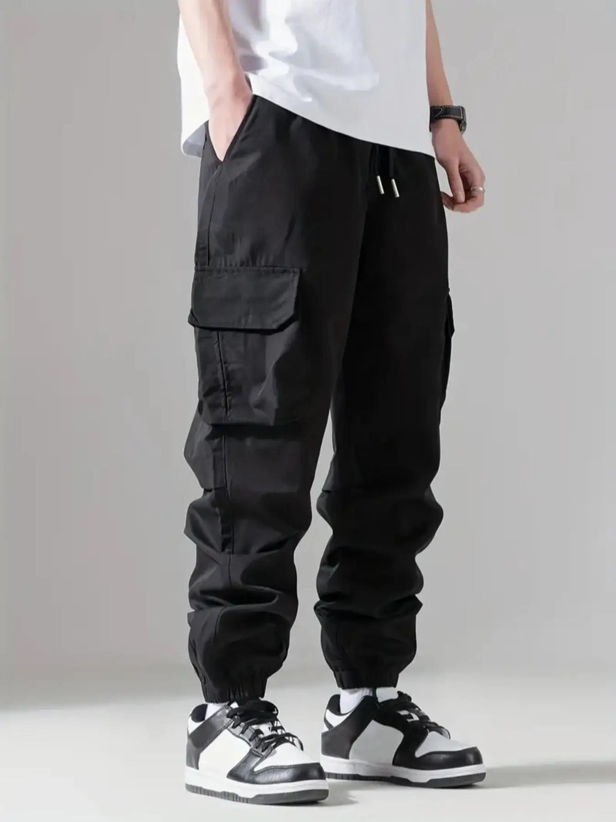 Men's Trousers, Nine-Point Trousers, Casual Sports, Thin Overalls, Fitness, Running, Comfortable Fabrics, Simple and Versatile, Fashionable