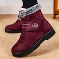 Women's Boots Women Ankle Boots With Warm Fur Botas Mujer Low Heels Winter Shoes For Woman Snow Boots Elegant Black Booties