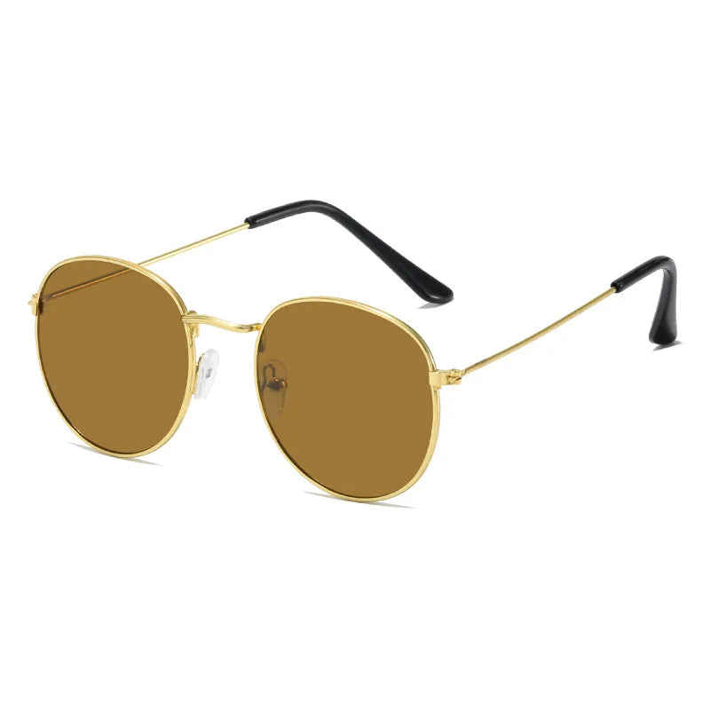 Round Sunglasses Men Vintage Metal Sunglasses for Women Luxury Brand Goggle Sun Glasses Ladies Sun Glasses for Female Male ﻿