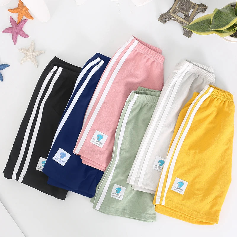 Kids Boys Sports Shorts 2-10Y Elastic Waist Summer Short Pants Casual Shorts 6 Colors Summer Running Short Pants for Boys