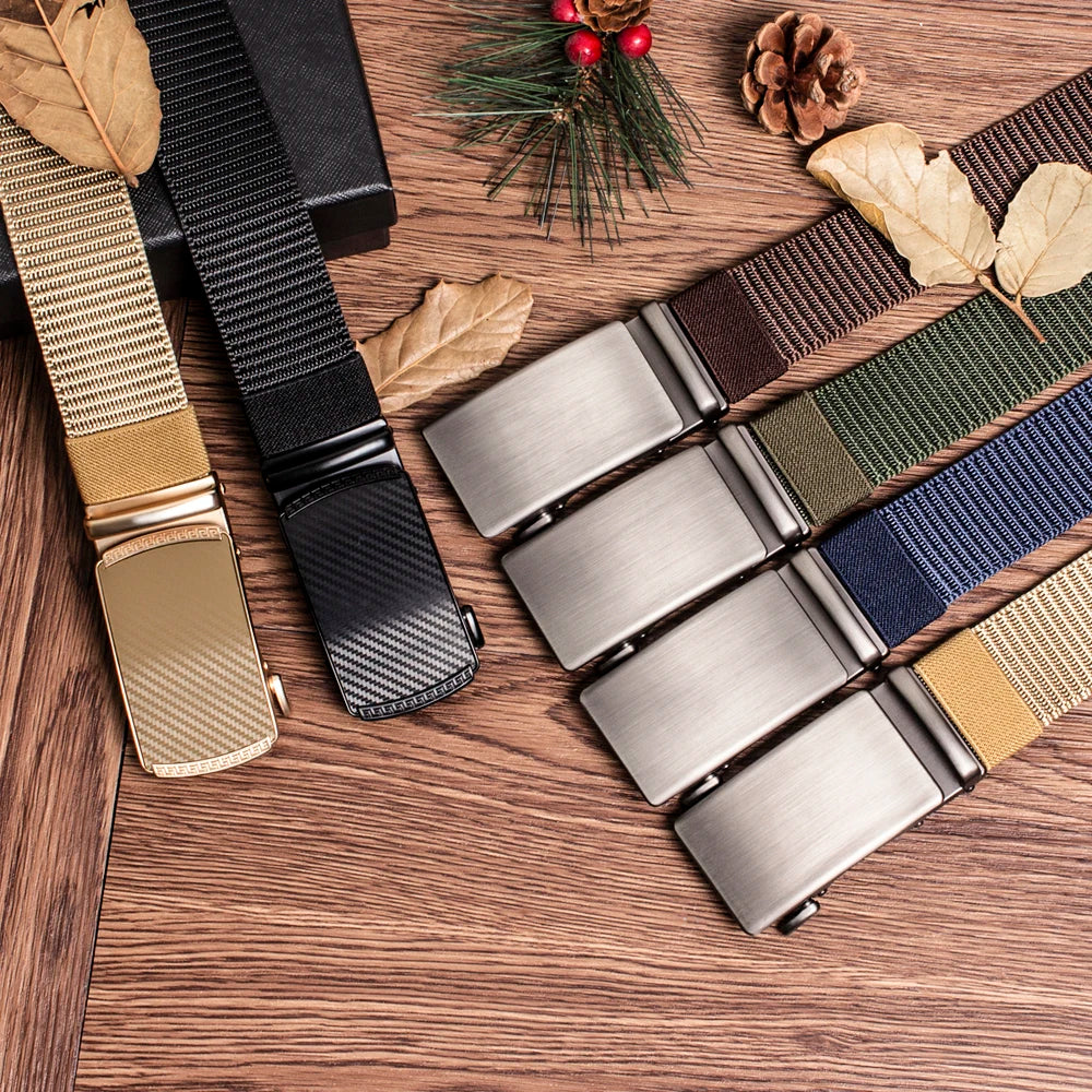 Men Belt Nylon Breathable Belts For Men Leather Belt Cowboy Designer Outdoor Tactical Belt Military Gifts Women Automatic Buckle