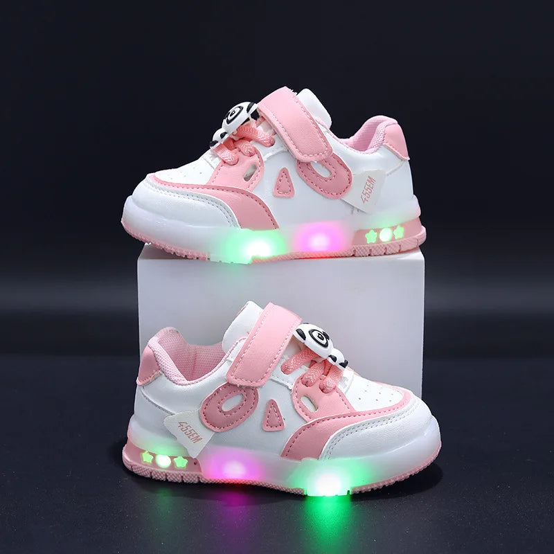 Kid Sneakers 2026 Autumn New Light Up Kid Shoe Trend Boy Sneakers Cute Girl Shoe Fashion Tennis Female Designer Shoe Кроссовки