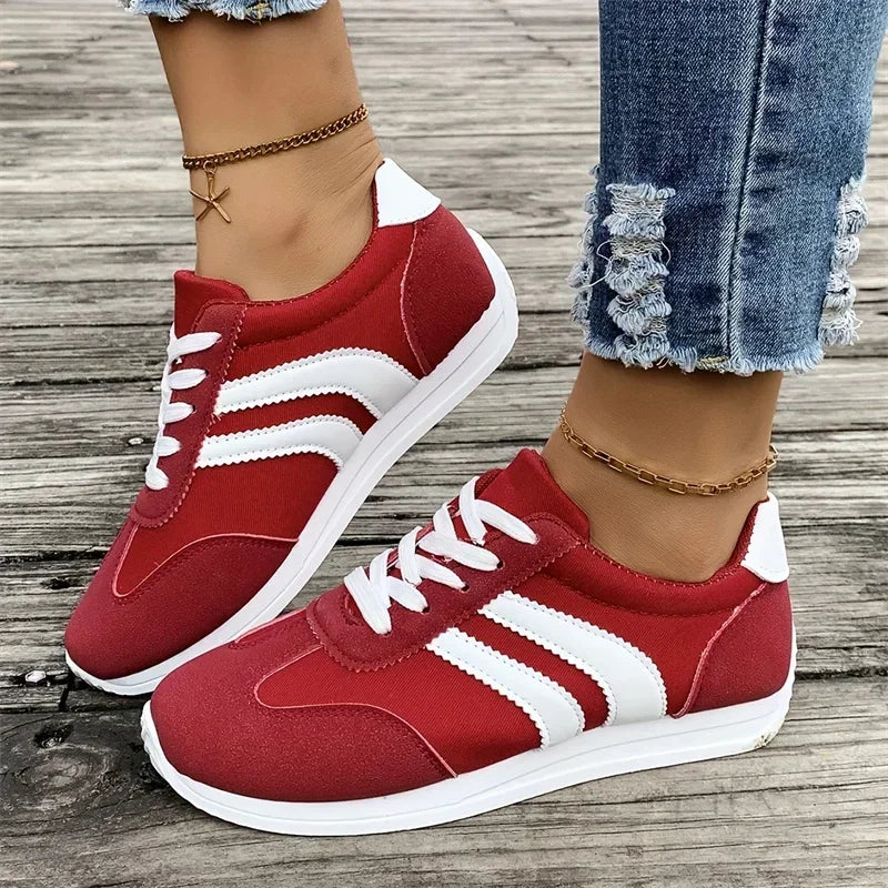 Women Sneakers Spring Lightweight Comfort Vulcanized Flat Shoes for Women 2025 New Fashion Trend Casual Platform Sneakers Female