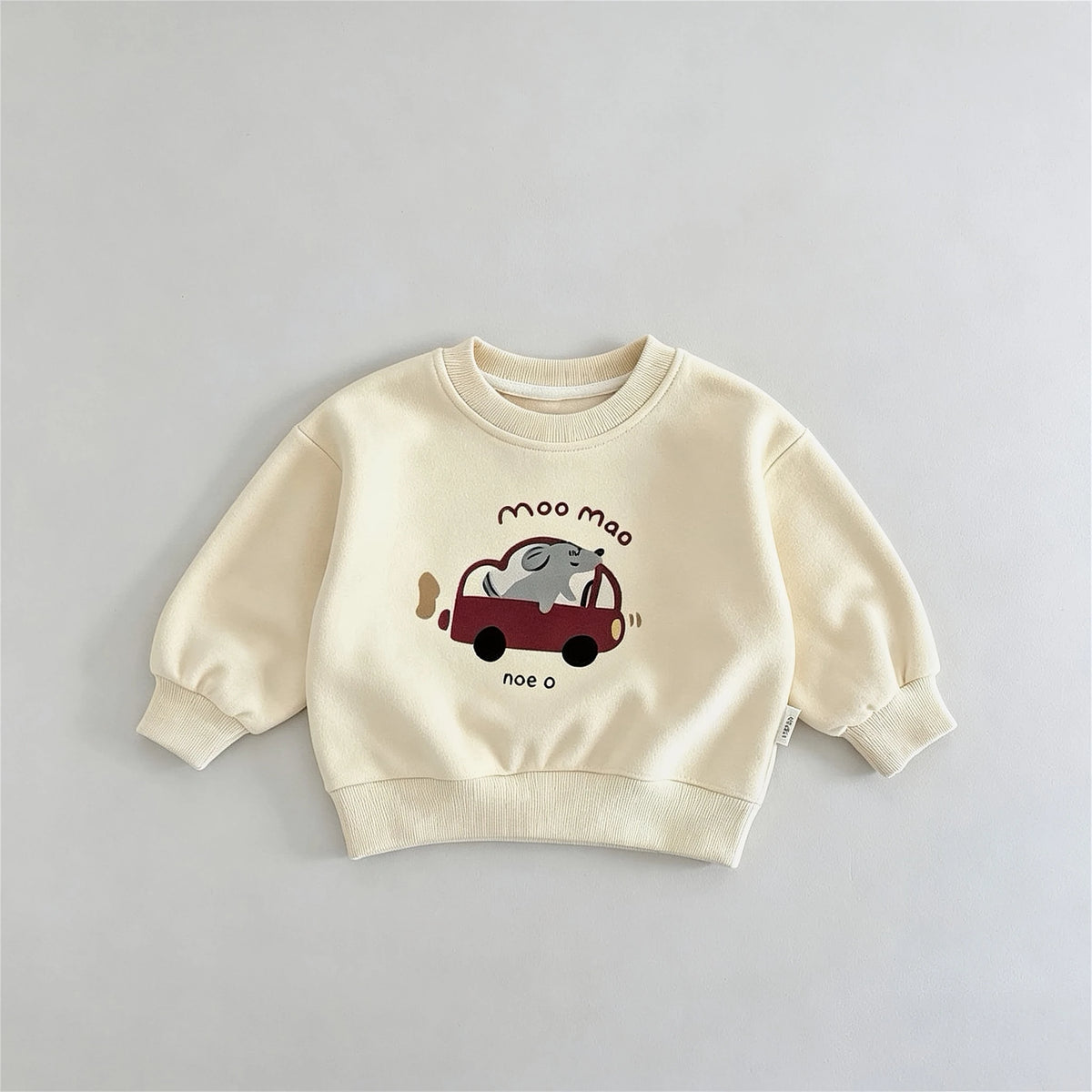 Children's Sweatshirts Spring Autumn Clothing Fashion Simple Versatile Kids Long Sleeve Tops Round Collar Pullover Hoodies 6m-6y