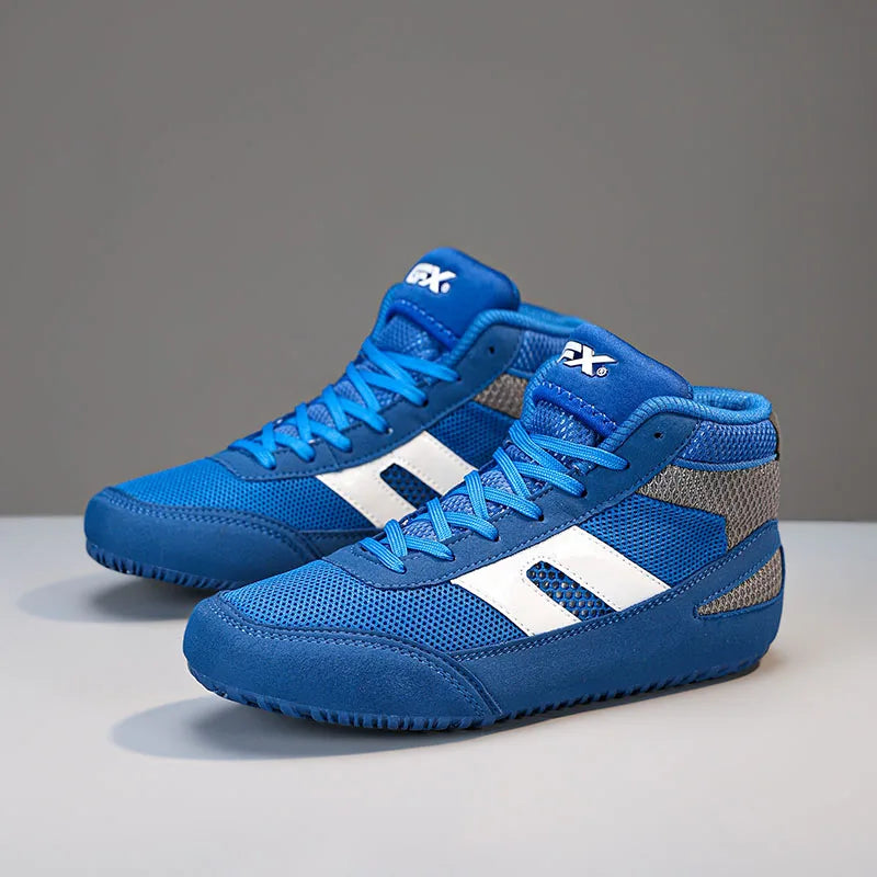 New Wrestling Shoe Fighting Boxing Wrestling Rubber Outsole Breathable Wear-resistant Shoes for Child Women Men Size 29-44