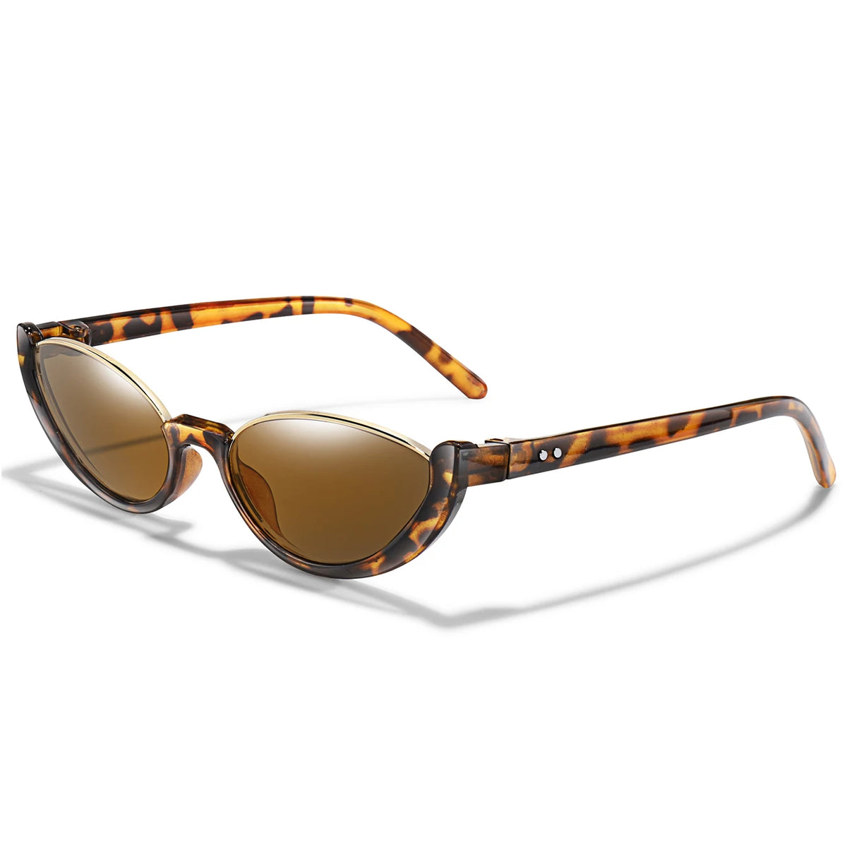 Women's Casual Sunglasses Half-frame UV Protection Glasses for Outdoor Activities Selfie Travel Driving Cycling