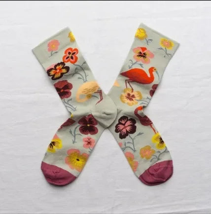 Trendy and Personalized Men Socks Hip Hop Oil Painting Abstract Sock Mouth Letter Embroidery Autumn Mid Tube Socks Women носки