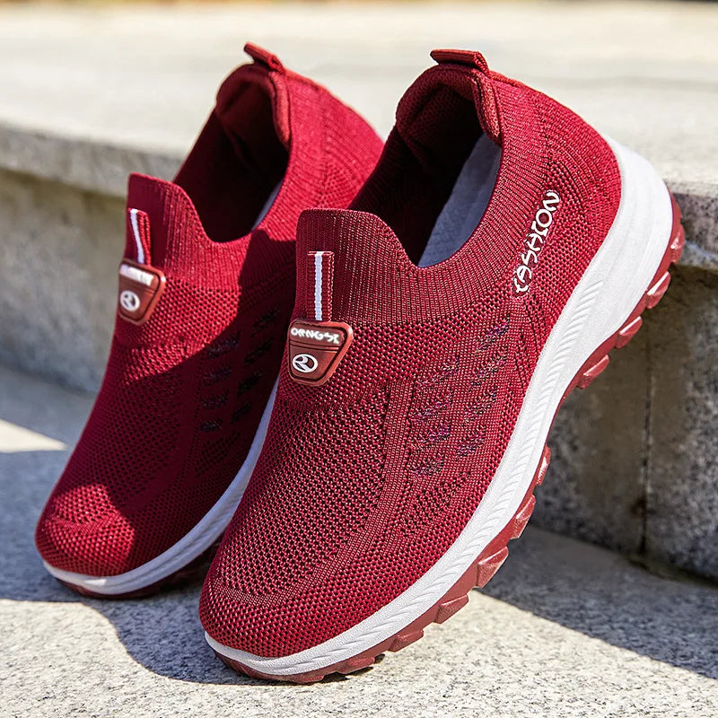 Women's Casual Sneakers Summer Soft Sole Outdoor Running Shoe Non Slip Breathable Comfortable Mom Shoes New Platform Women Shoes