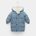 Kids Coats Baby Boys Jackets Fashion Warm Girls Hooded Snowsuit for 3-10Y Teen Children Thick Long Outerwear Kids Winter Clothes