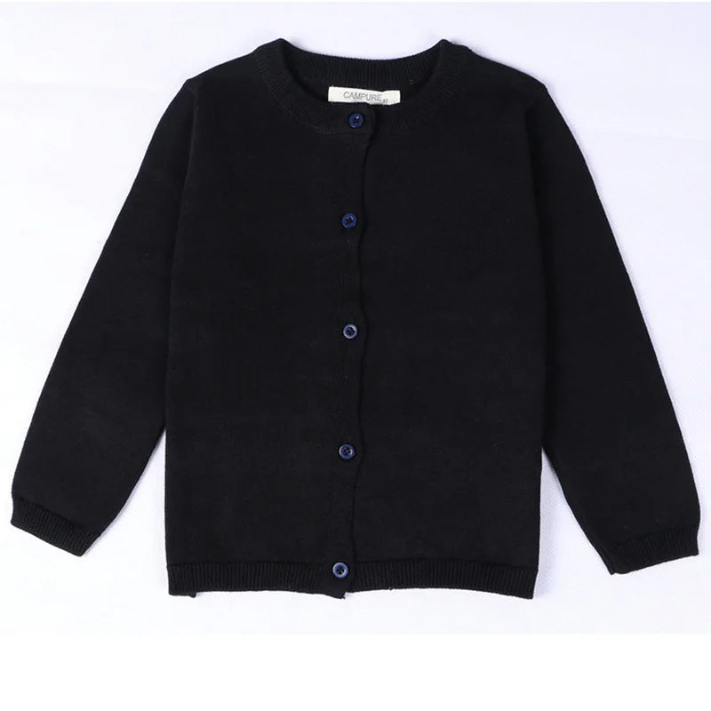 Girls Cardigan Baby Children Knitted Cardigan Sweater Boys Girls Candy Color Clothing Kids Spring Autumn Outer Wear